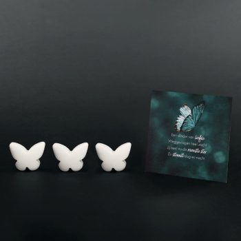 Troostbox klein vlinder wit 3x 4kt kaartje.1