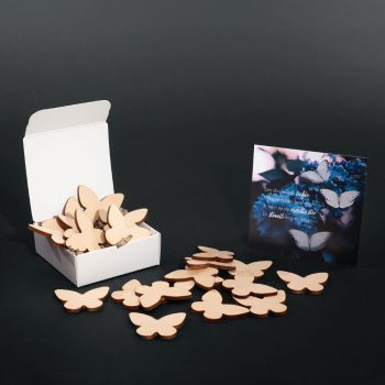 Troostbox Memory Markers – Hout | Vlinders 20 stuks
