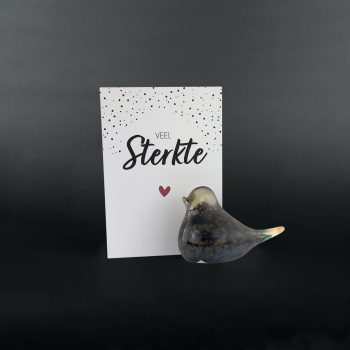 Troostbox - Glazen vogeltje